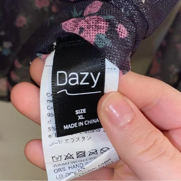 DAZY MESH HALF TANK CROP TOP 2 in 1 - Picture 2 of 3